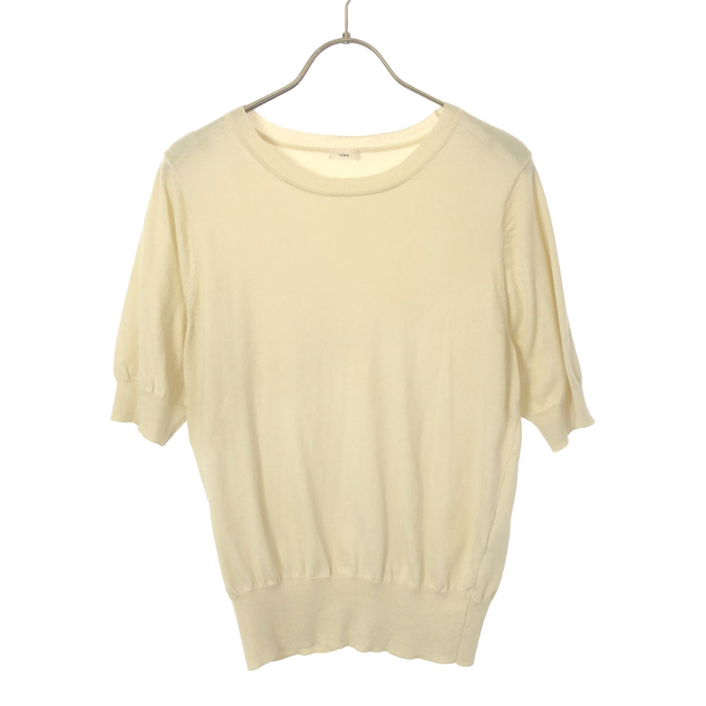 イエナ 半袖 コットンニット セーター オフホワイト IENA レディース