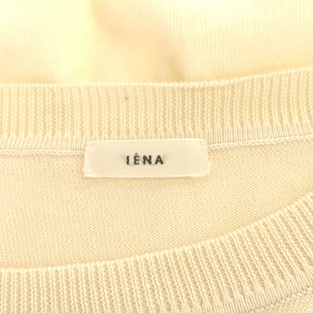 イエナ 半袖 コットンニット セーター オフホワイト IENA レディース