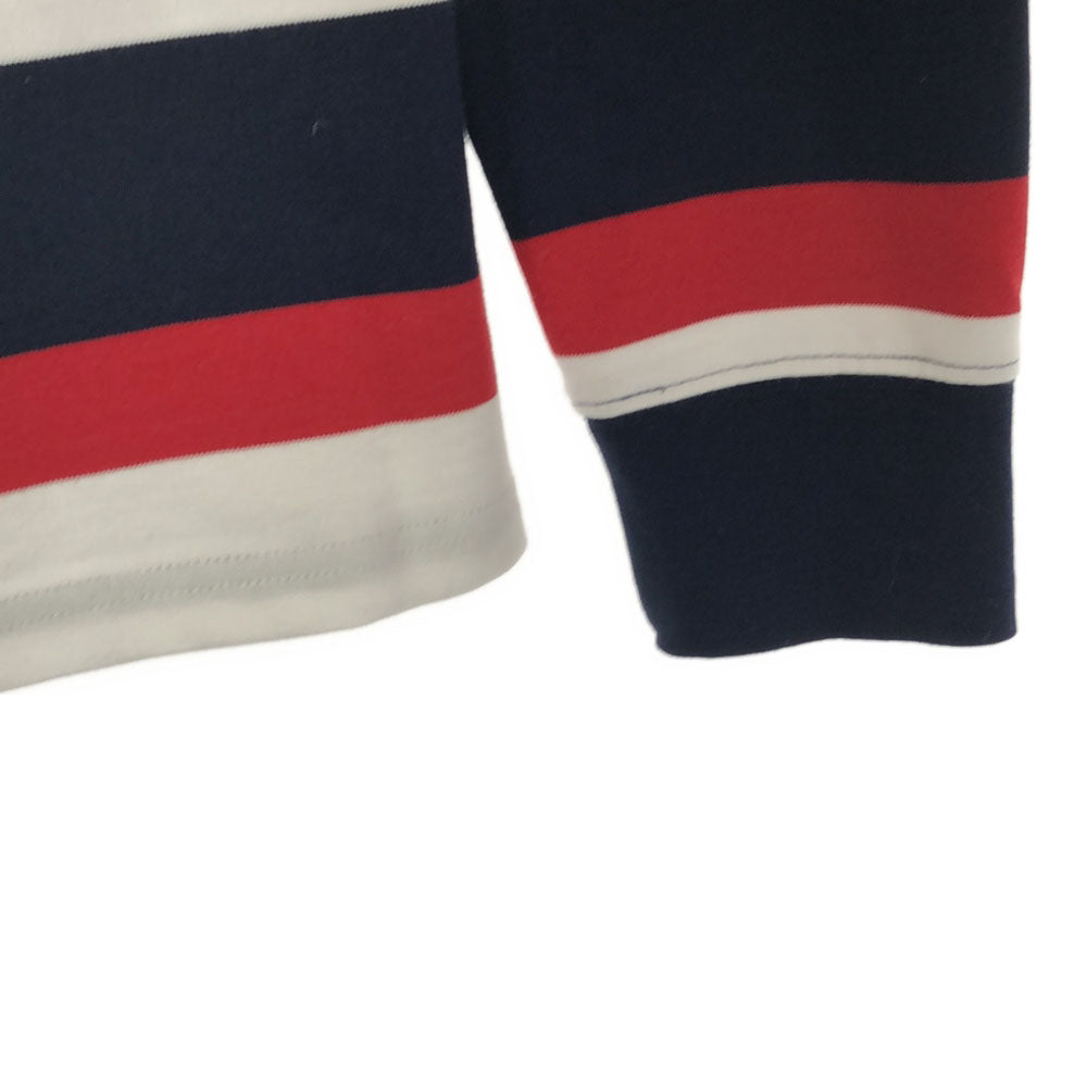 CANTERBURY OF NEW ZEALAND カンタベリー 未使用 ボーダー ロゴ刺繍 長袖 ラガーシャツ S タグ付き ラグビー ポロシャツ メンズ