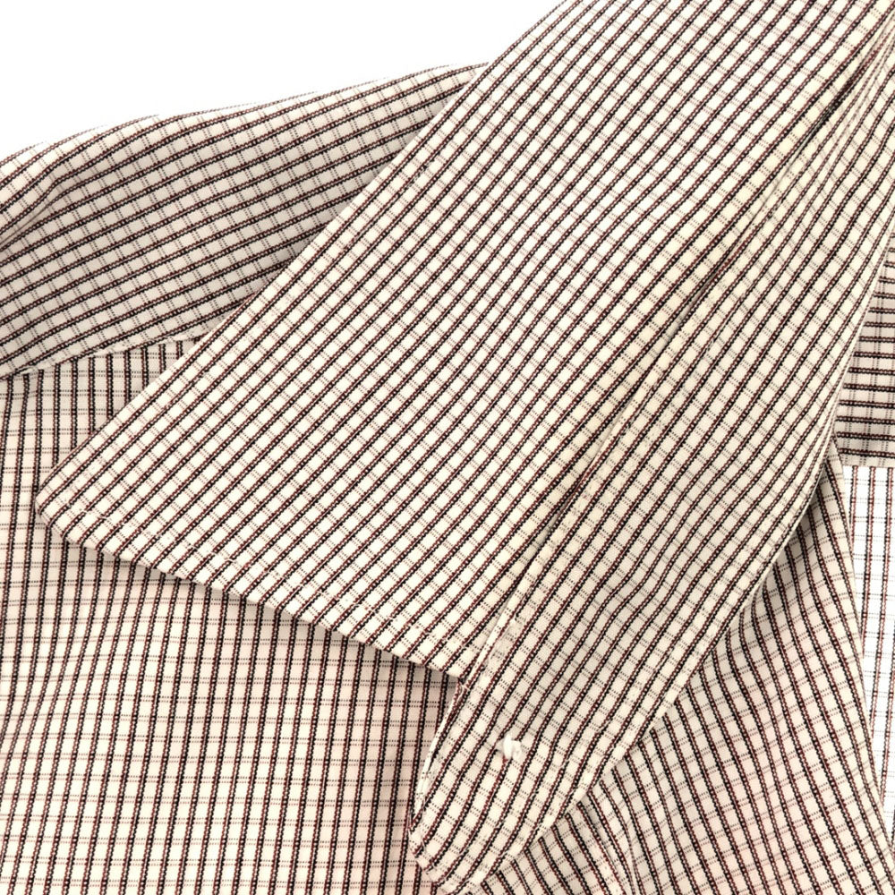 Burberrys バーバリーズ 日本製 チェック 長袖 コットンシャツ S ホワイト×レッド系 メンズ