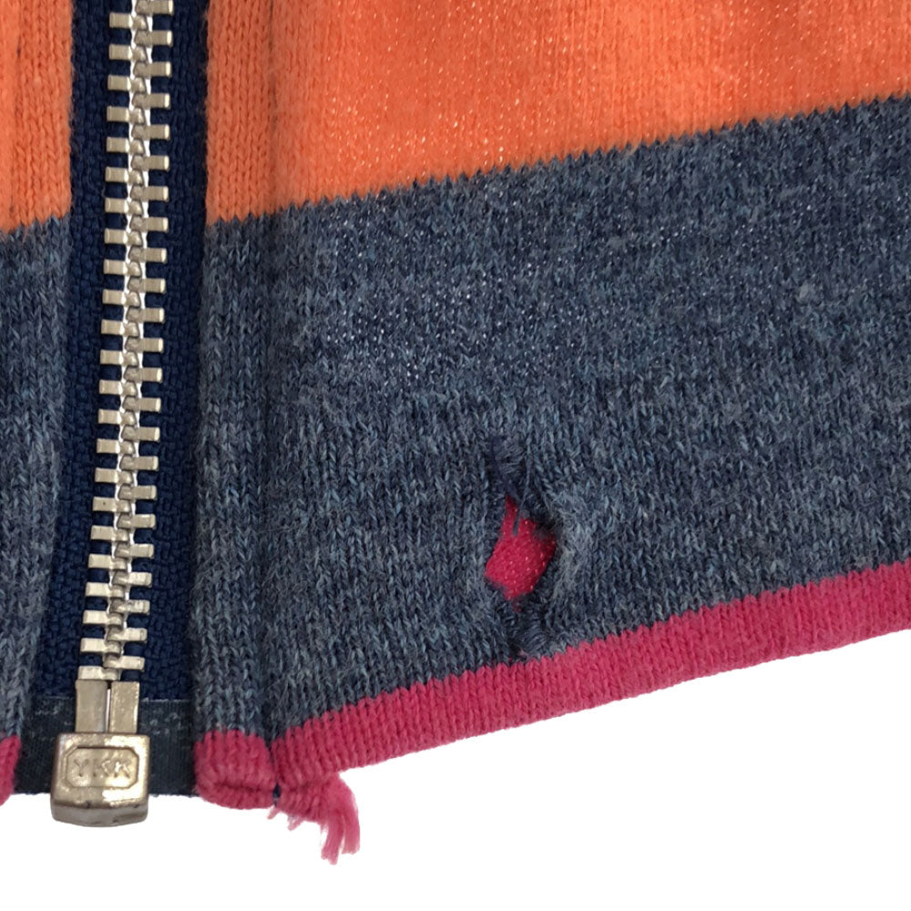 ベティーブープ 90s 日本製 ボーダー プリント 長袖 ジップパーカー BETTY BOOP オールド レディース