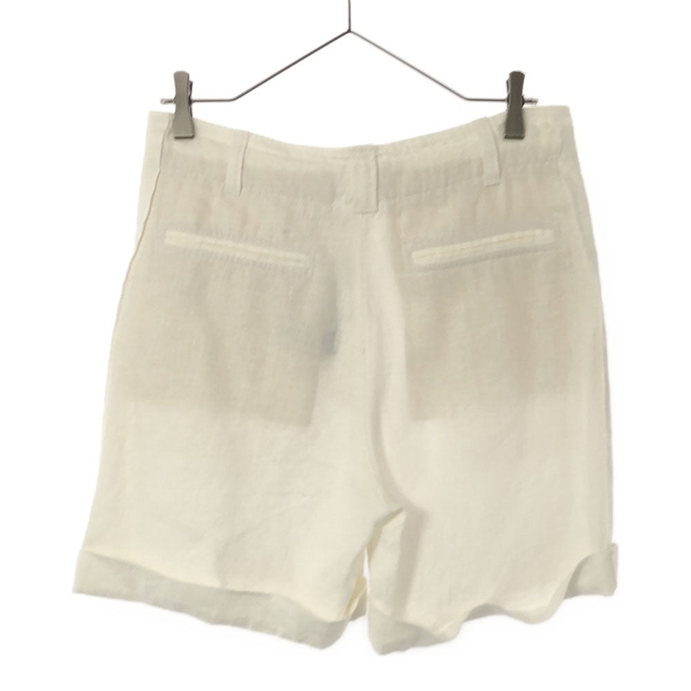 未使用 ポロラルフローレン リネン ショートパンツ 0 ホワイト POLO RALPH LAUREN タグ付き レディース