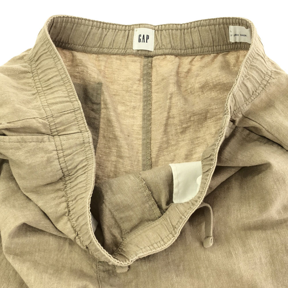ギャップ リネンブレンド ショートパンツ L ベージュ GAP ハーフパンツ メンズ