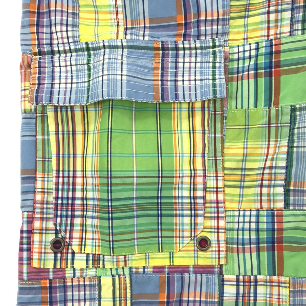 RALPH LAUREN RUGBY ラルフローレン ラグビー チェック パッチワーク ショートパンツ W34 サーフパンツ メンズ