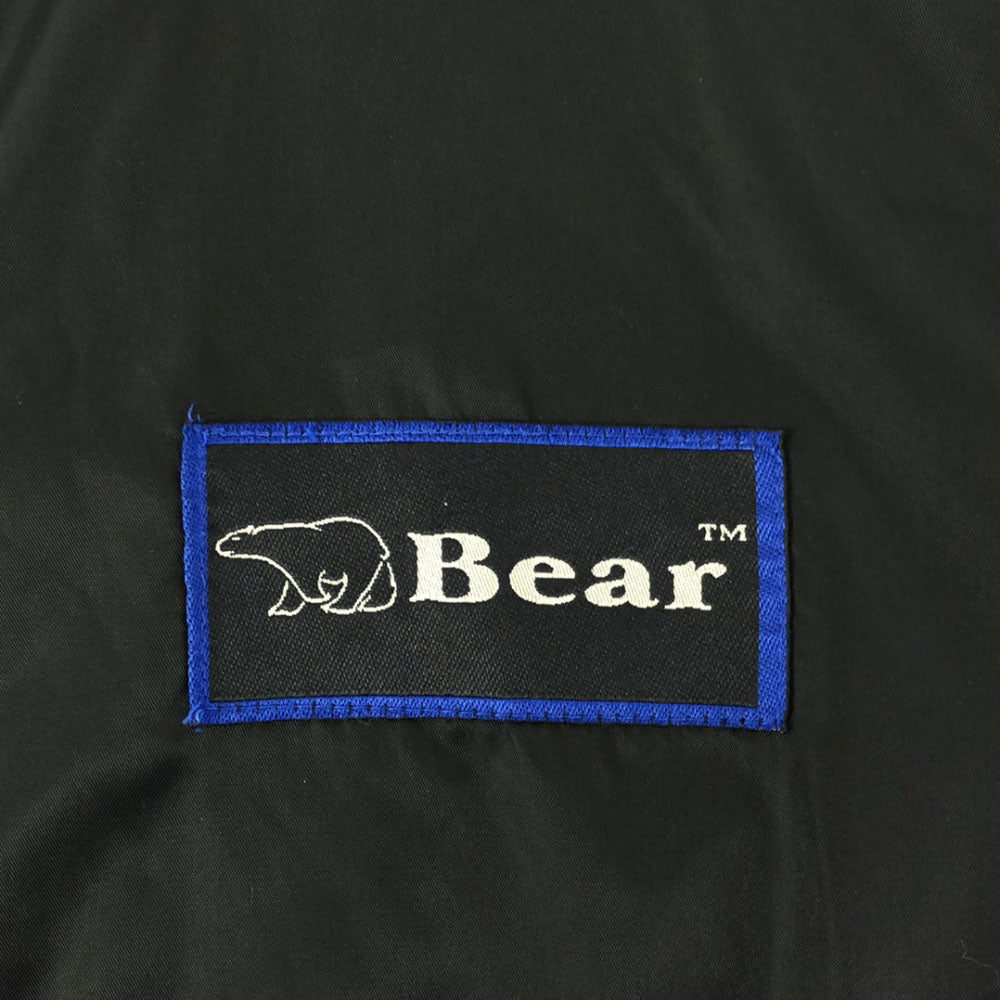 Bear ベアー 90s バックプリント コーチジャケット ナイロンジャケット ブラック オールド メンズ