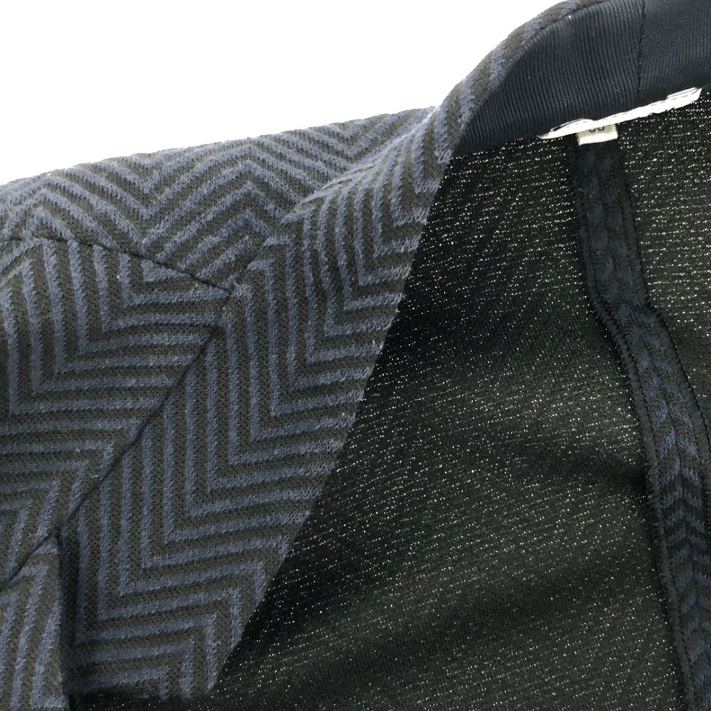 ARMANI COLLEZIONI アルマーニ コレツィオーニ イタリア製 ヘンリボーン柄 テーラードジャケット 38 ブラック×ネイビー レディース