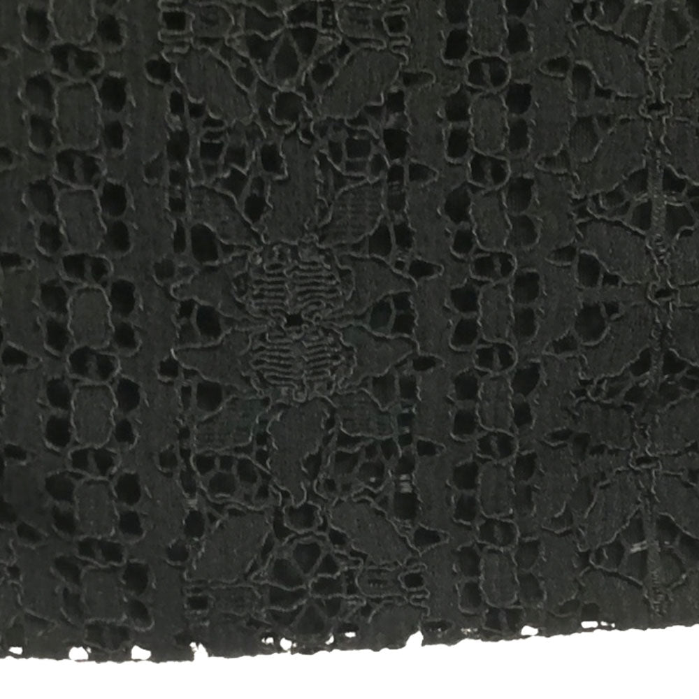 MACKINTOSH LONDON マッキントッシュ ロンドン 日本製 長袖 レース ワンピース 40 ブラック レディース