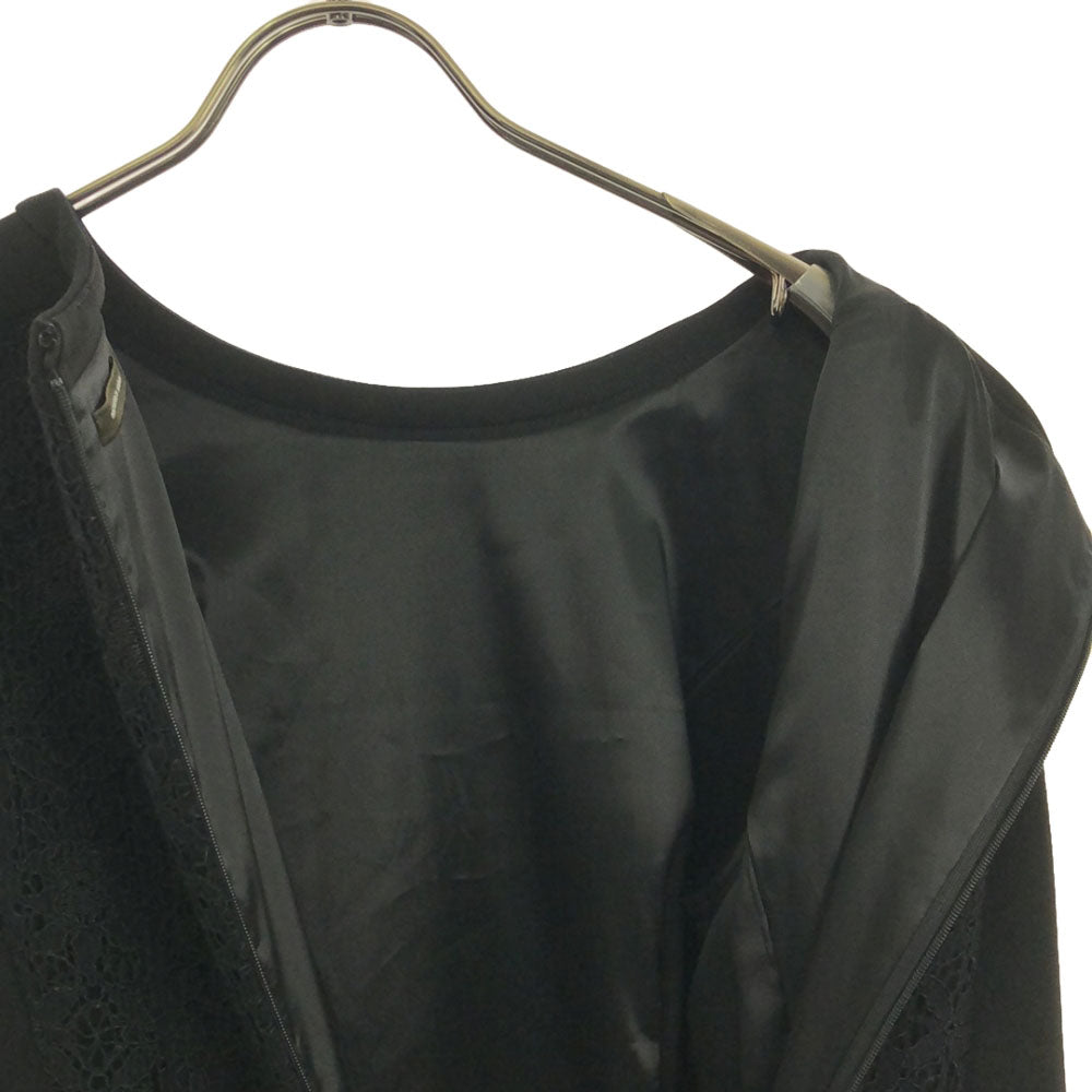 MACKINTOSH LONDON マッキントッシュ ロンドン 日本製 長袖 レース ワンピース 40 ブラック レディース