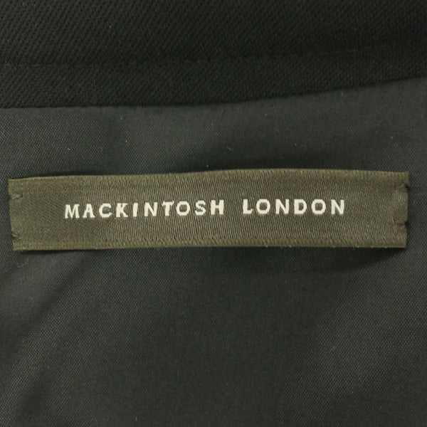 マッキントッシュ ロンドン 日本製 長袖 レース ワンピース 40 ブラック MACKINTOSH LONDON レディース