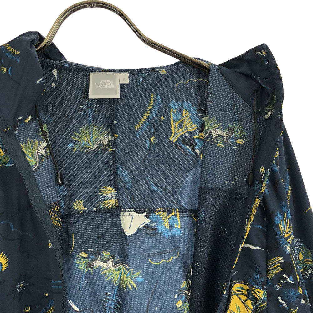 THE NORTH FACE ザノースフェイス NPW21810 総柄 長袖 ナイロンジャケット S ブルー系 アウトドア レディース