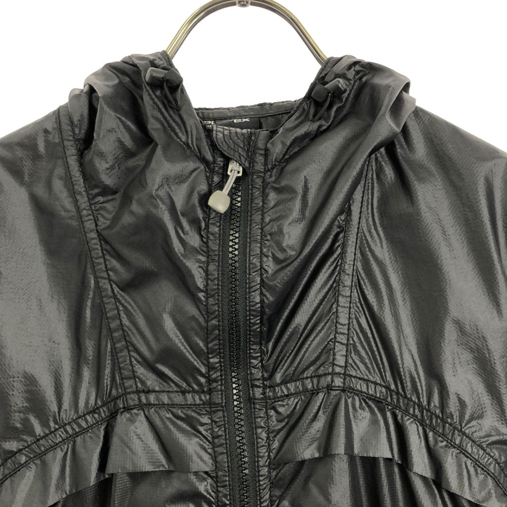 THE NORTH FACE PURPLE LABEL ザノースフェイス パープルレーベル PERTEX NPW2115N ロゴプリント ナイロンジャケット S ブラック アウトドア レディース