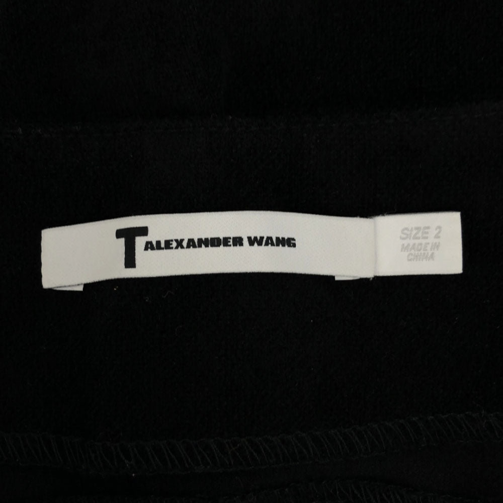 Alexander Wang アレキサンダーワン ミディ丈 フロントツージップ タイトスカート 2 ブラック レディース