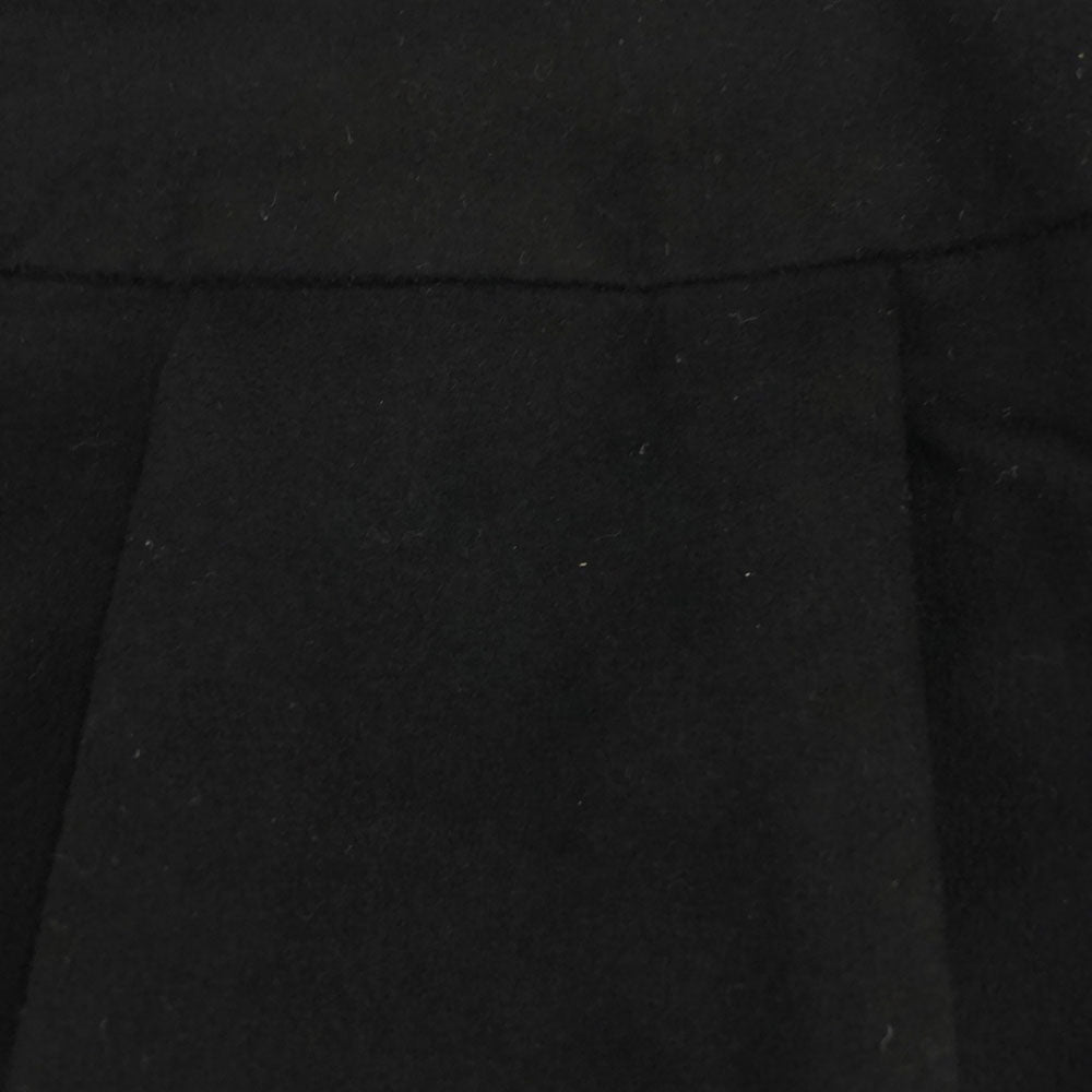 Rene ルネ 日本製 ミディ丈 ベロア バルーンスカート 38 ブラック バックジップ 裏地付き レディース