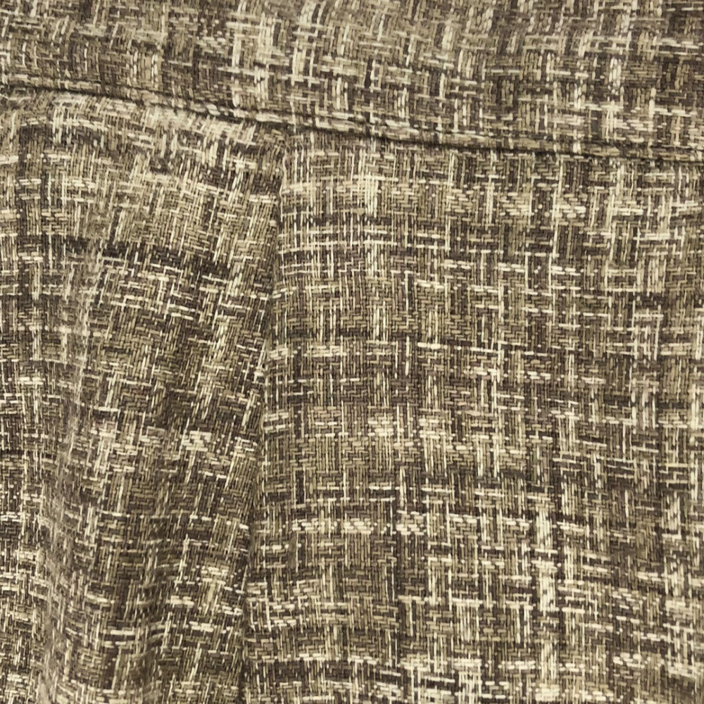 Burberrys バーバリーズ リネン 総柄 ミモレ丈 タイトスカート ベージュ系 バックジップ 裏地付き レディース