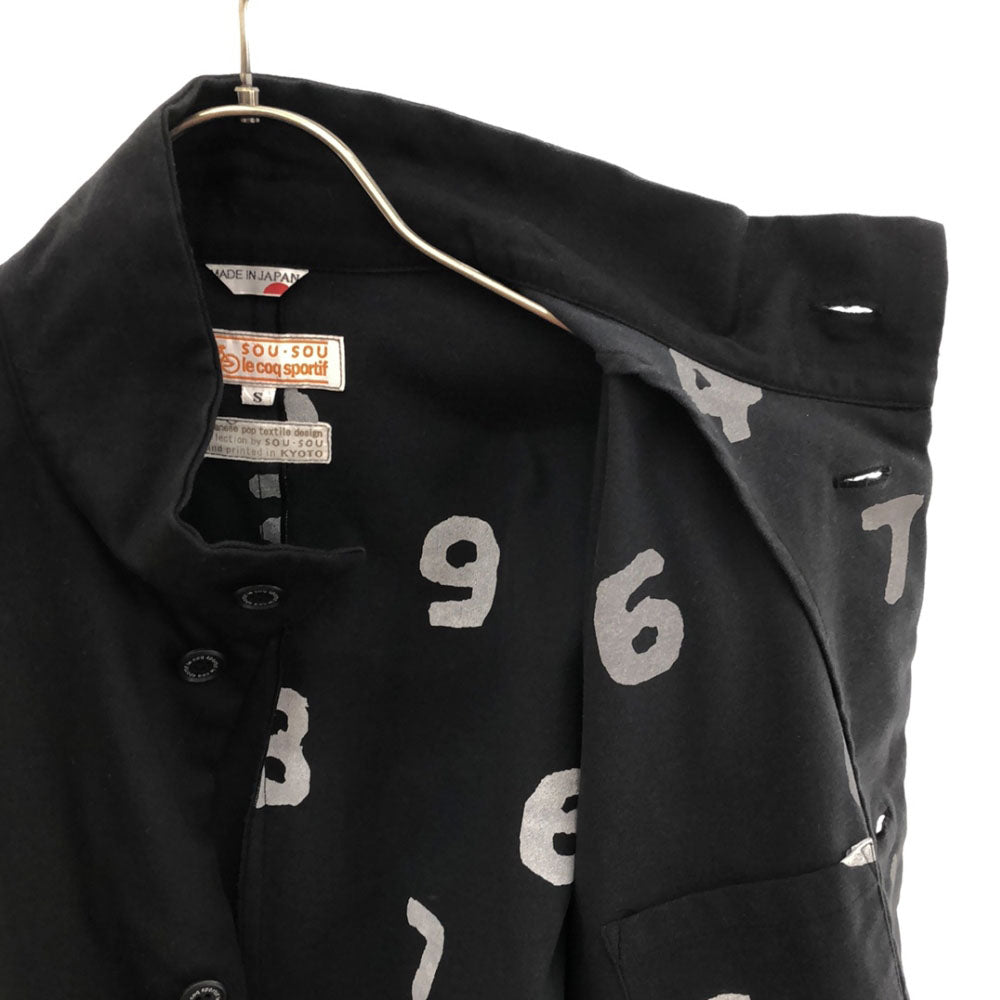 SOU・SOU ソウソウ ルコックスポルティフ 日本製 ジャケット S ブラック le coq sportif メンズ