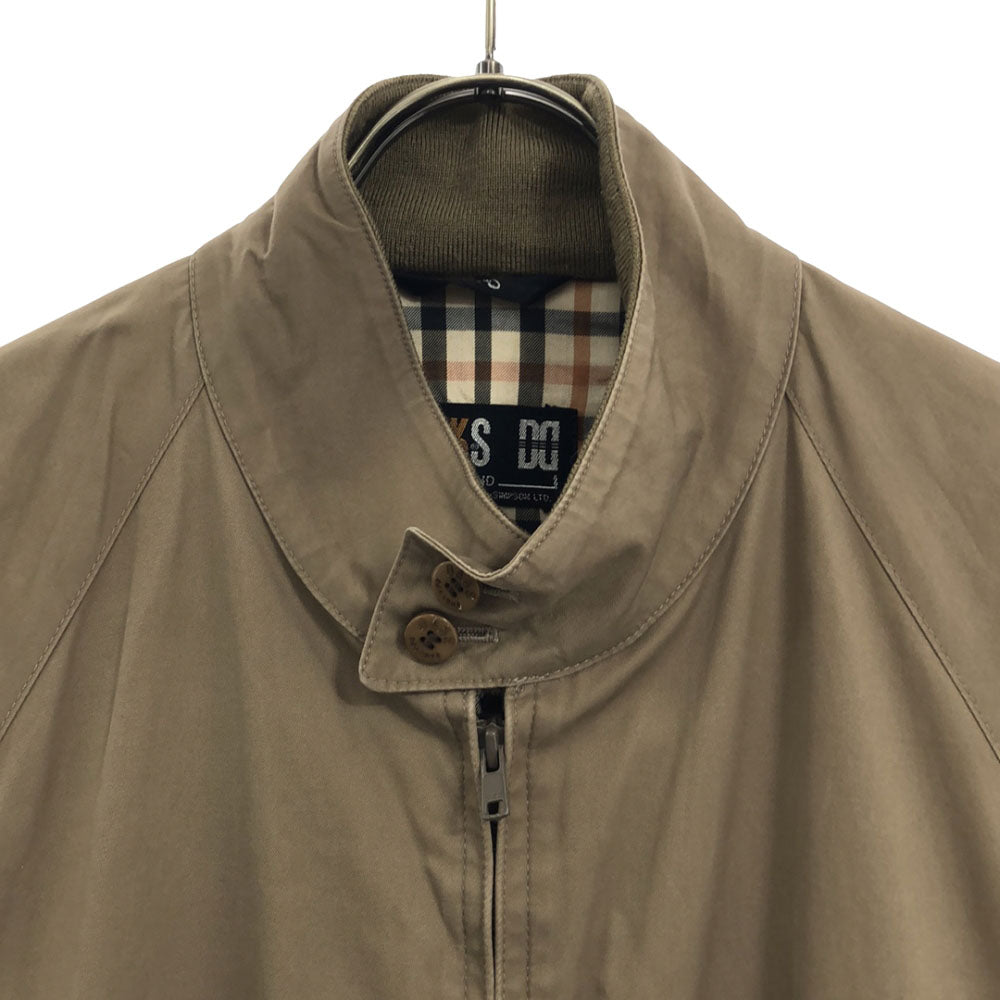 DAKS ダックス スイングトップ L ブラウン 裏チェック メンズ