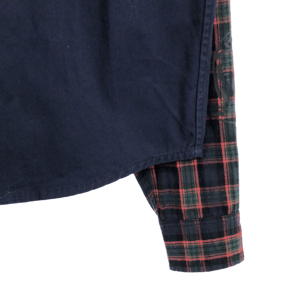 Billionaire Boys Club ビリオネアボーイズクラブ チェック 長袖 コットンシャツ S ネイビー系 メンズ