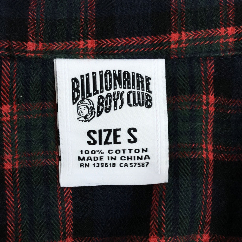 Billionaire Boys Club ビリオネアボーイズクラブ チェック 長袖 コットンシャツ S ネイビー系 メンズ