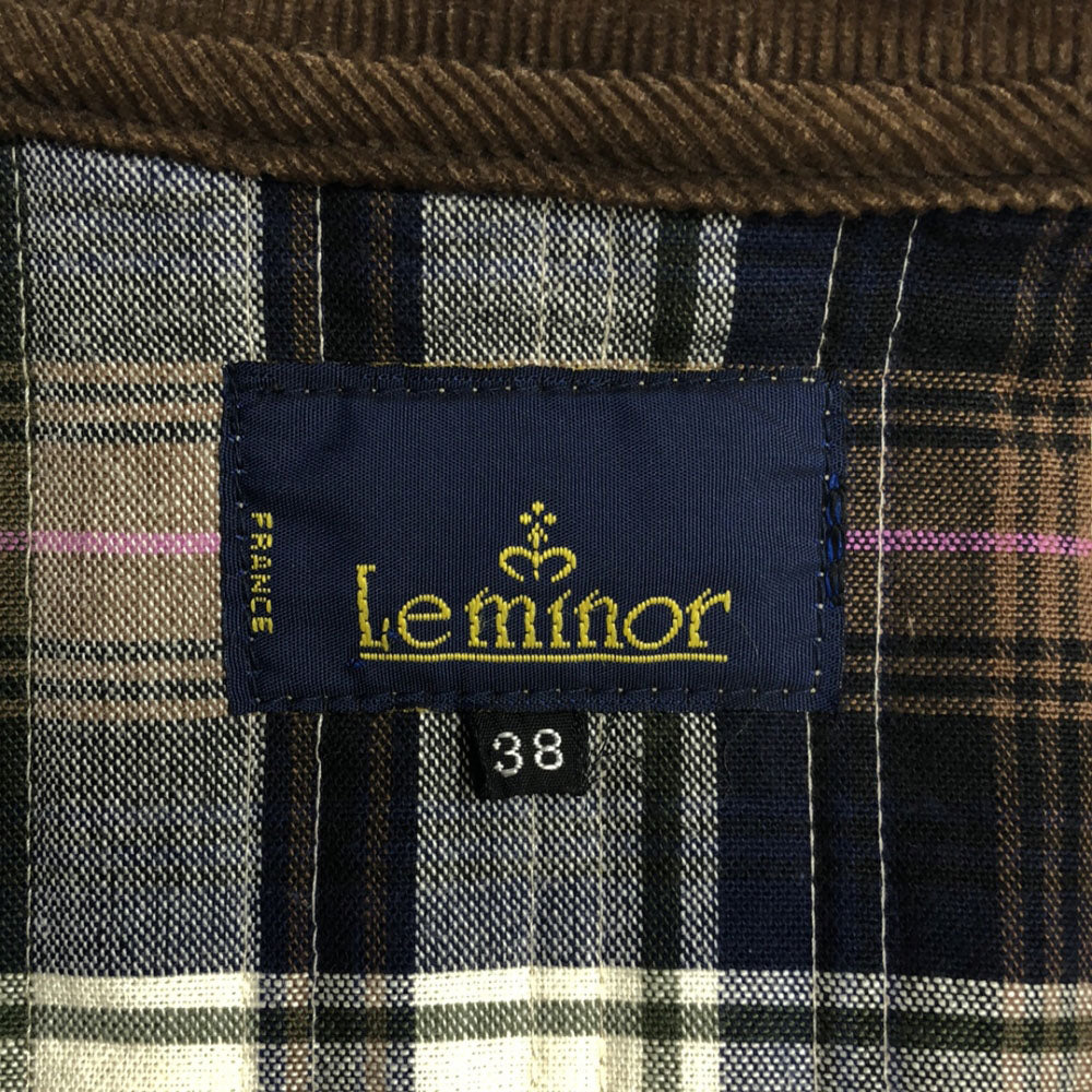 Le Minor ルミノア ジャケット 38 ベージュ系 裏地チェック レディース