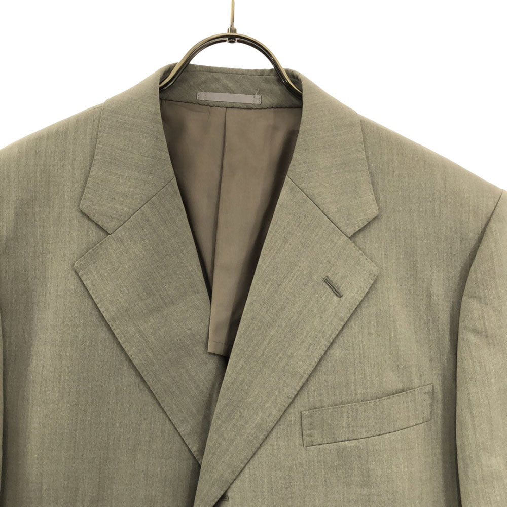 LANVIN LA COLLECTION ランバンコレクション 日本製 ウールブレンド テーラードジャケット ST46-54 ライトグレー メンズ