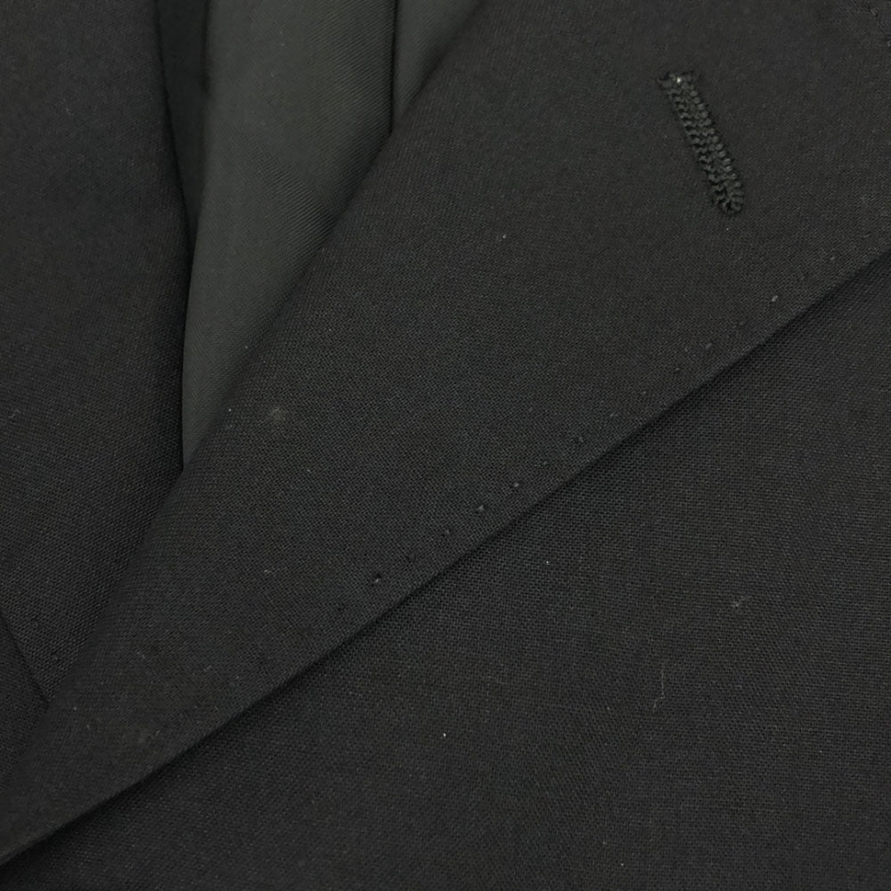 ISSEY MIYAKE イッセイミヤケ 日本製 ウールブレンド テーラードジャケット 2 ブラック メンズ