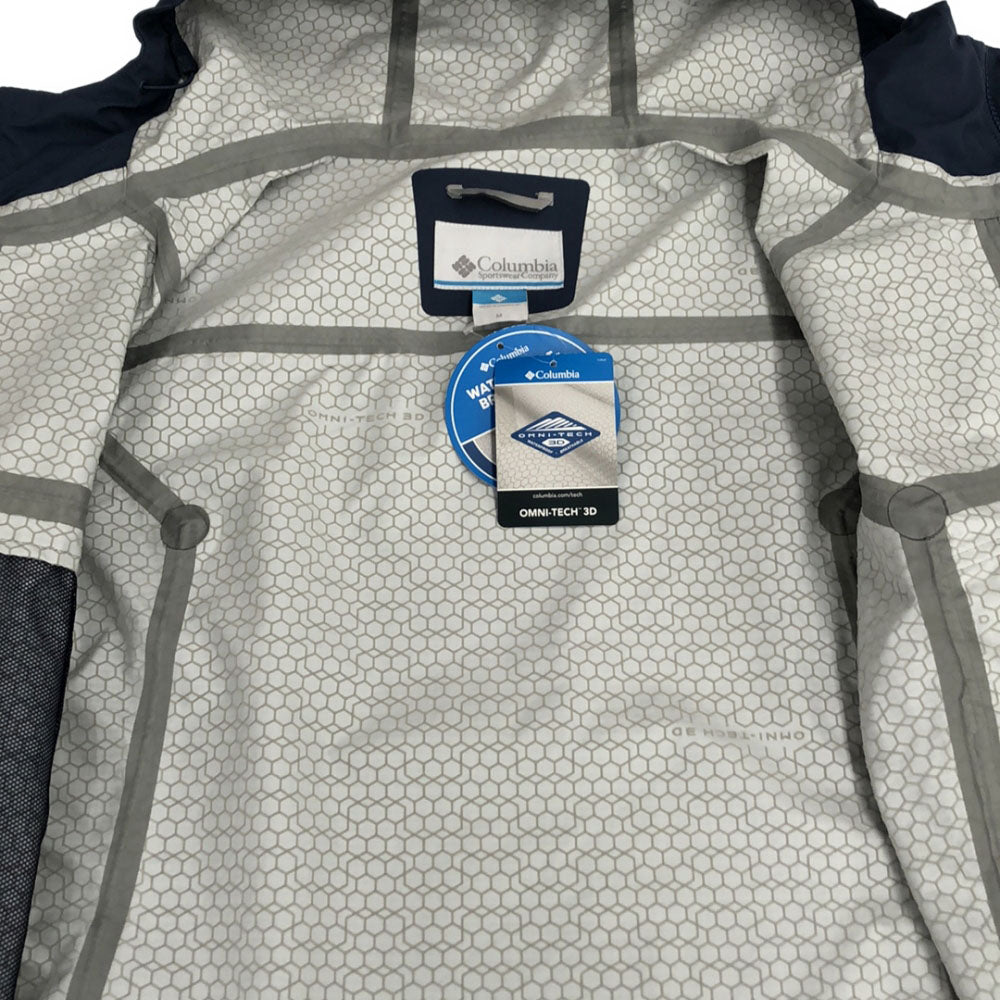 Columbia コロンビア 未使用 WE8638 ディスカバリーポイントシェル ナイロンジャケット M ネイビー タグ付き アウトドア メンズ