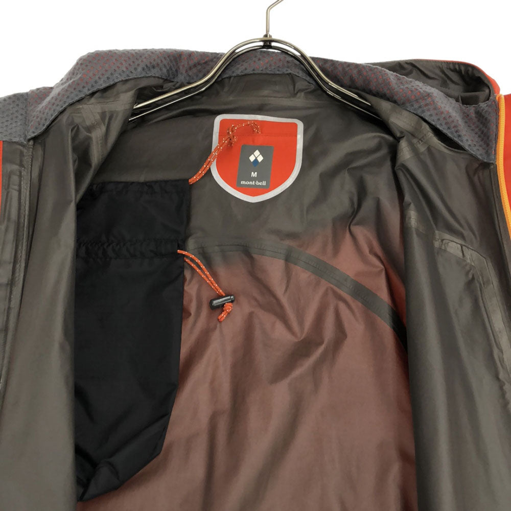 モンベル #1130409 サイクル ナイロンジャケット M オレンジ mont-bell 収納袋付き アウトドア ベンチレーション メンズ