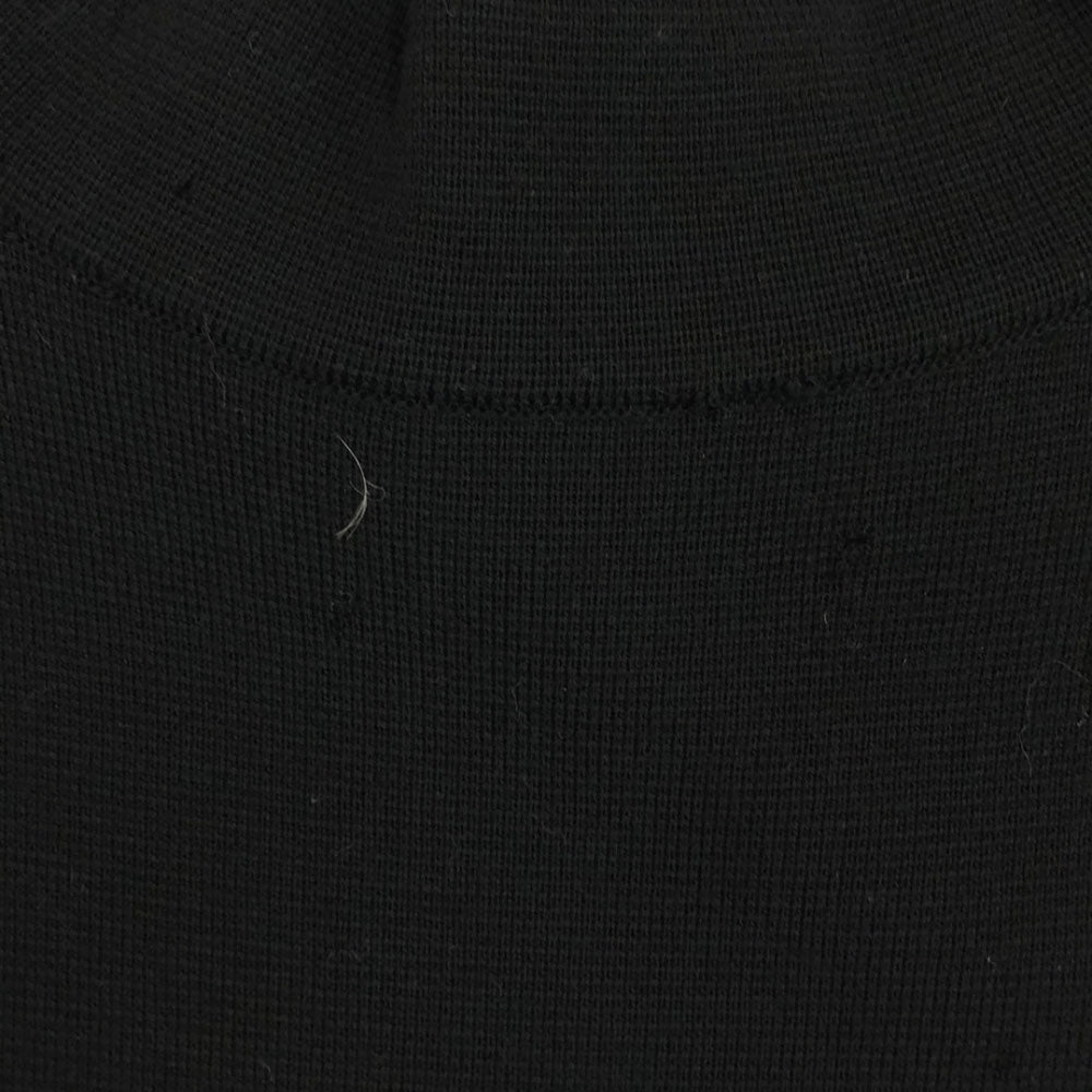 MAX MARA マックスマーラ ウール100% イタリア製 ノースリーブ ハイネックニット ワンピース S ブラック レディース