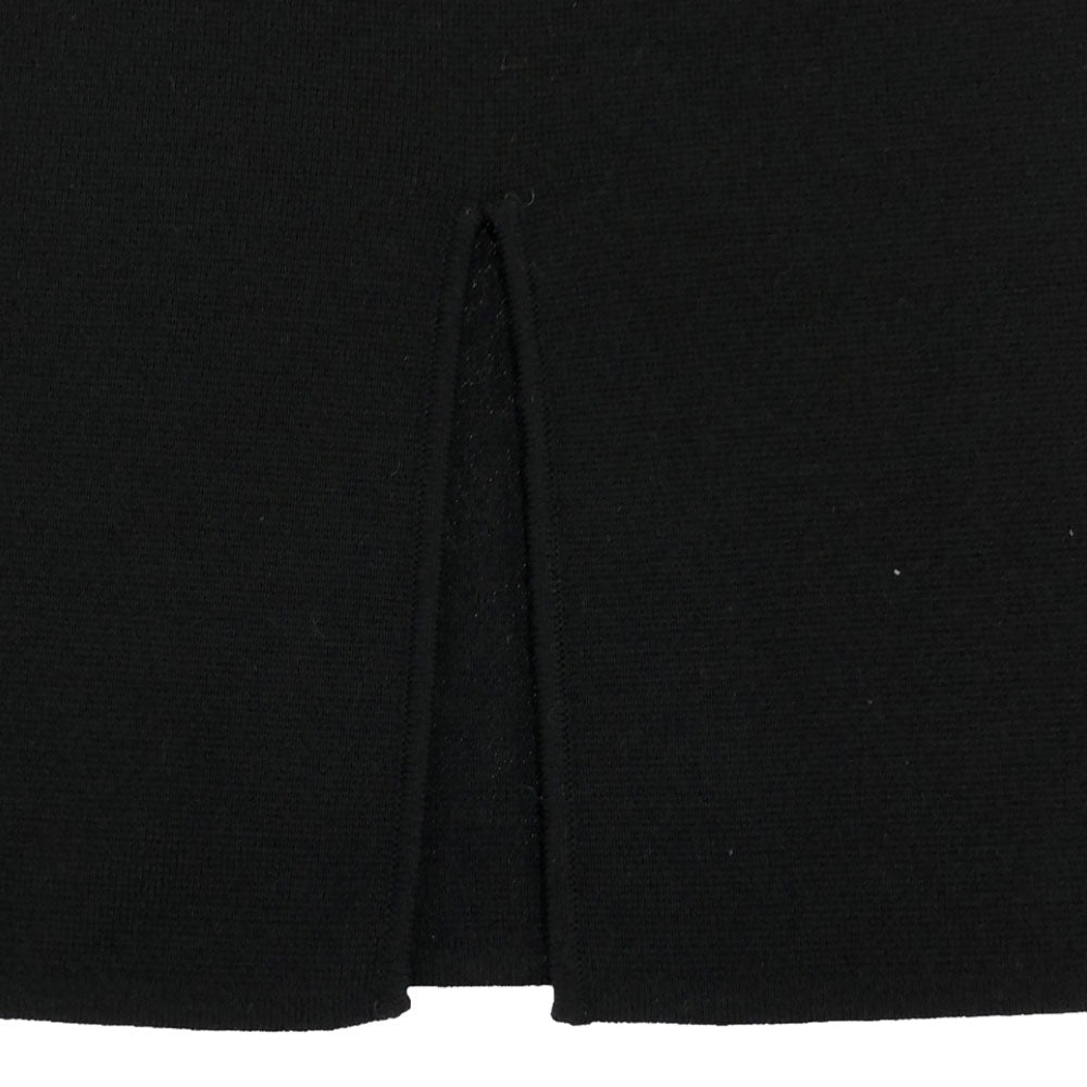 MAX MARA マックスマーラ ウール100% イタリア製 ノースリーブ ハイネックニット ワンピース S ブラック レディース