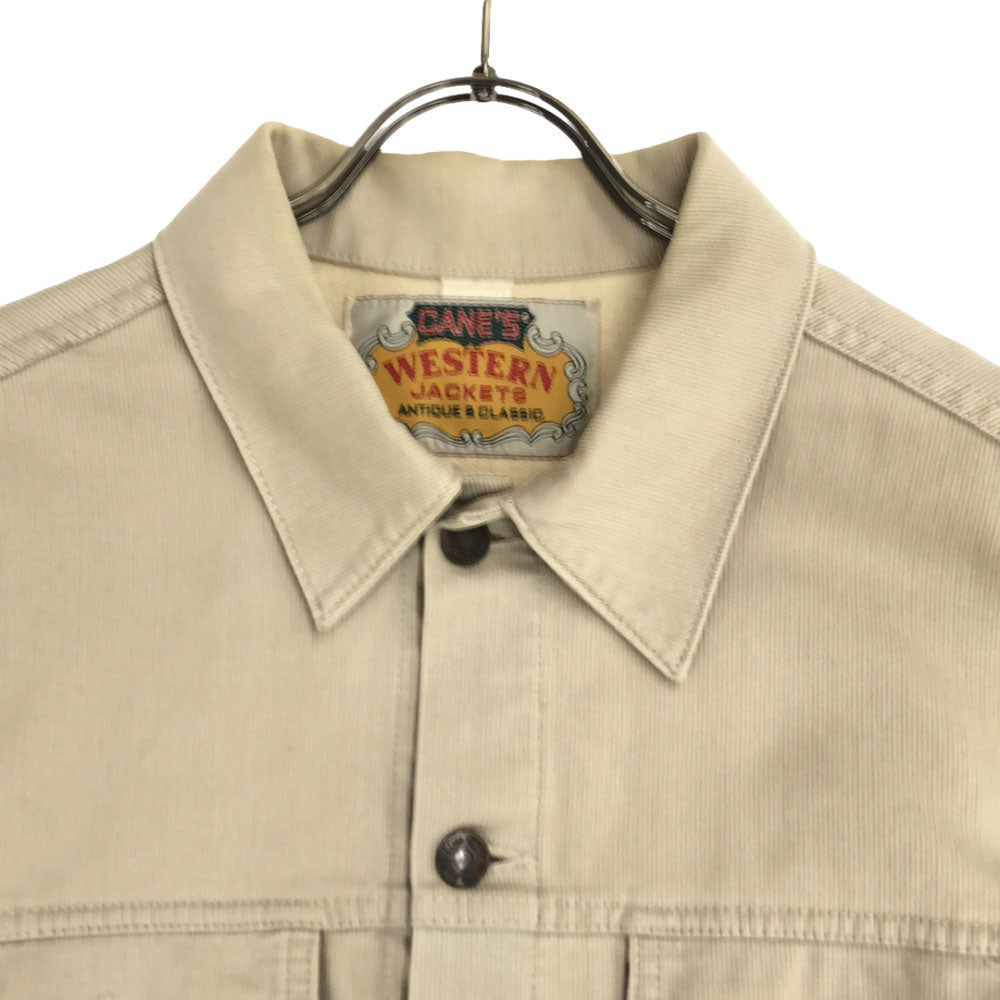ケーンズウエスタンジャケット 長袖 トラッカー ジャケット ベージュ CANE'S WESTERN JACKETS メンズ