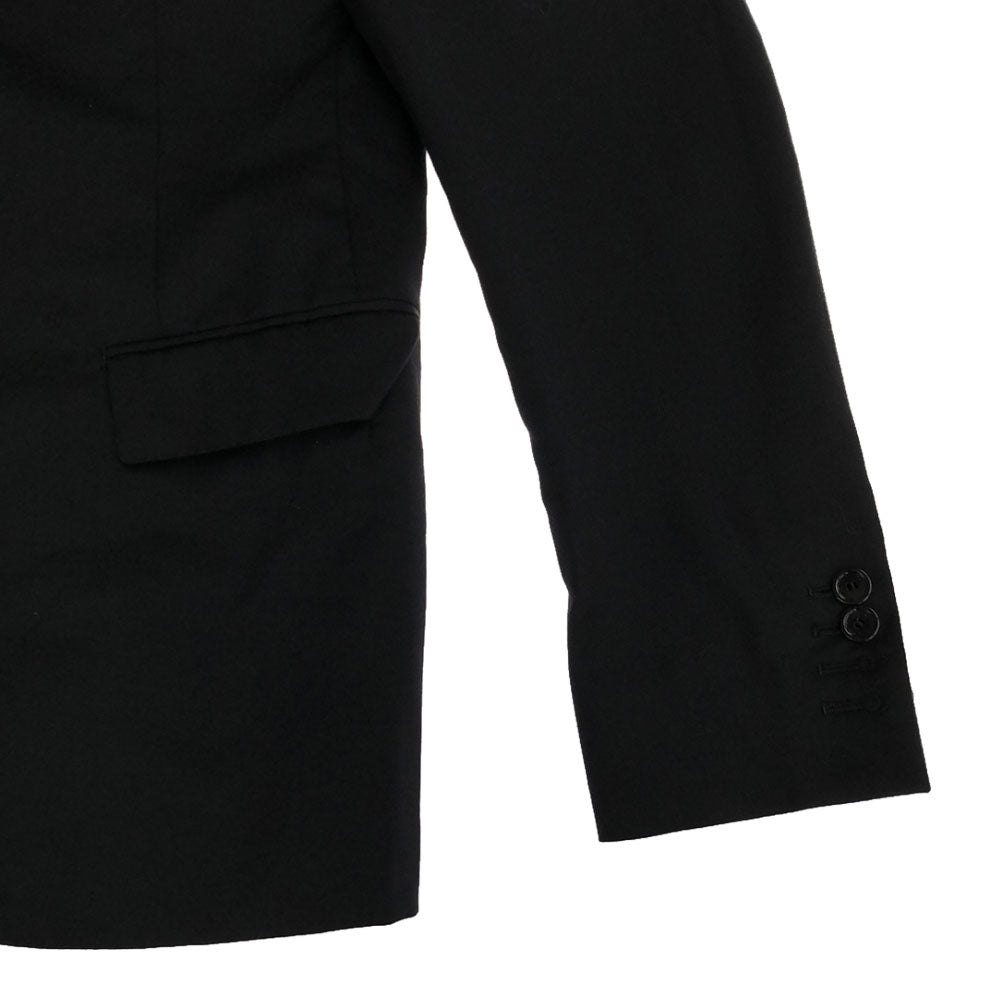 CoSTUME NATIONAL コスチュームナショナル 日本製 ウールブレンド テーラードジャケット 46 ブラック メンズ