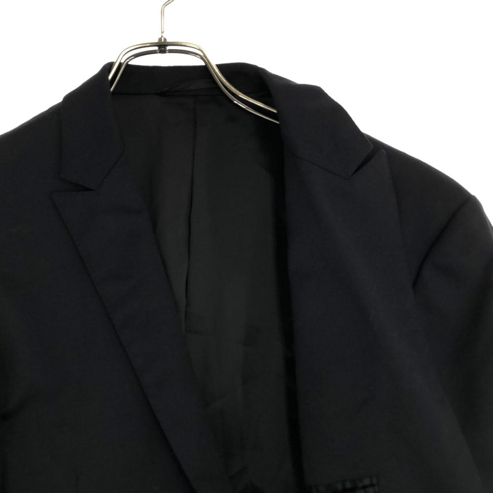 CoSTUME NATIONAL コスチュームナショナル 日本製 ウールブレンド テーラードジャケット 46 ブラック メンズ