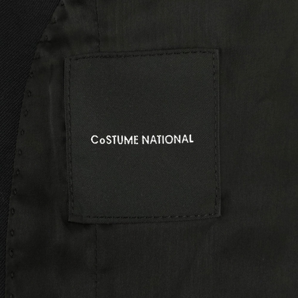 CoSTUME NATIONAL コスチュームナショナル 日本製 ウールブレンド テーラードジャケット 46 ブラック メンズ