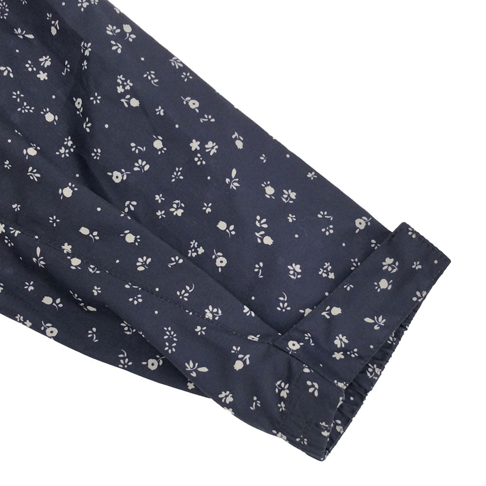 Columbia コロンビア 花柄 ジップジャケット L ネイビー アウトドア PL3992 レディース