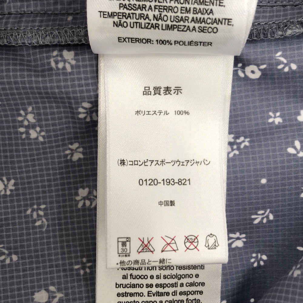 Columbia コロンビア 花柄 ジップジャケット L ネイビー アウトドア PL3992 レディース