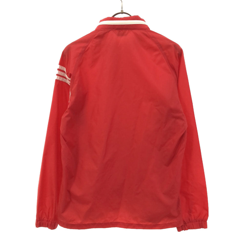 adidas アディダス 70s デサント製 ヴィンテージ トレフォイルロゴ刺繍 3ライン ナイロンジャケット S レッド オールド ヴィンテージ メンズ