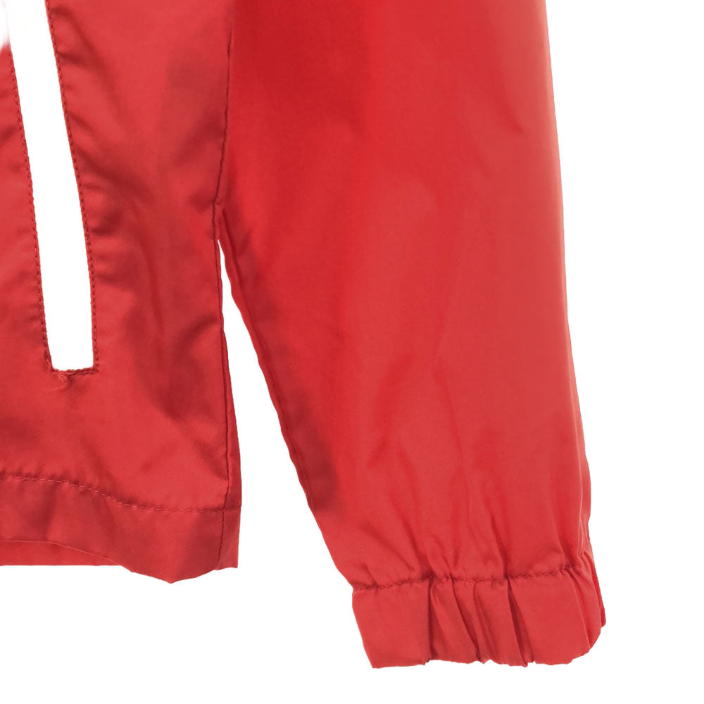 adidas アディダス 70s デサント製 ヴィンテージ トレフォイルロゴ刺繍 3ライン ナイロンジャケット S レッド オールド ヴィンテージ メンズ