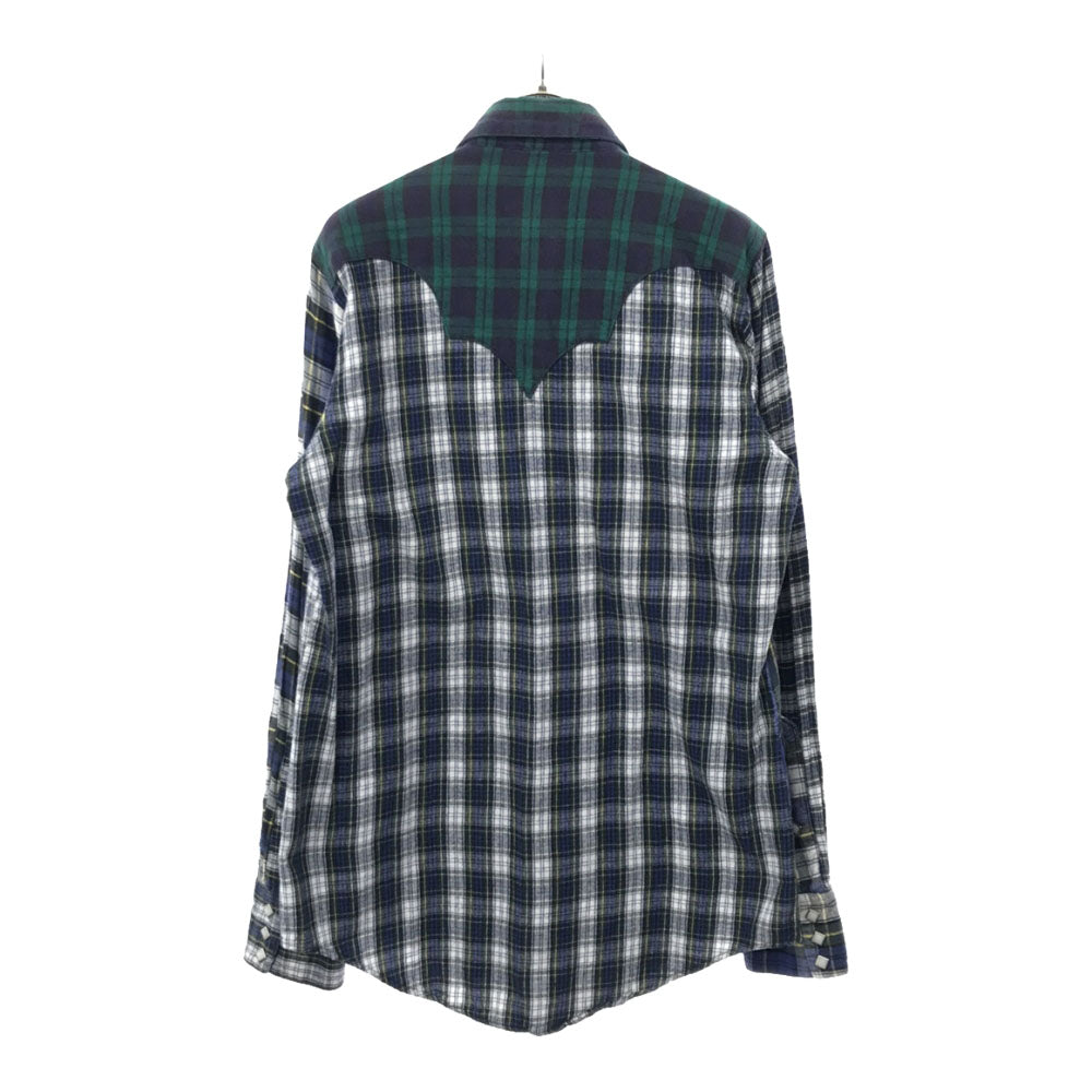 rockmount ranch wear ロックマウントランチウェア 70s レインボータグ チェック柄 長袖 ウエスタンシャツ M オールド ヴィンテージ メンズ