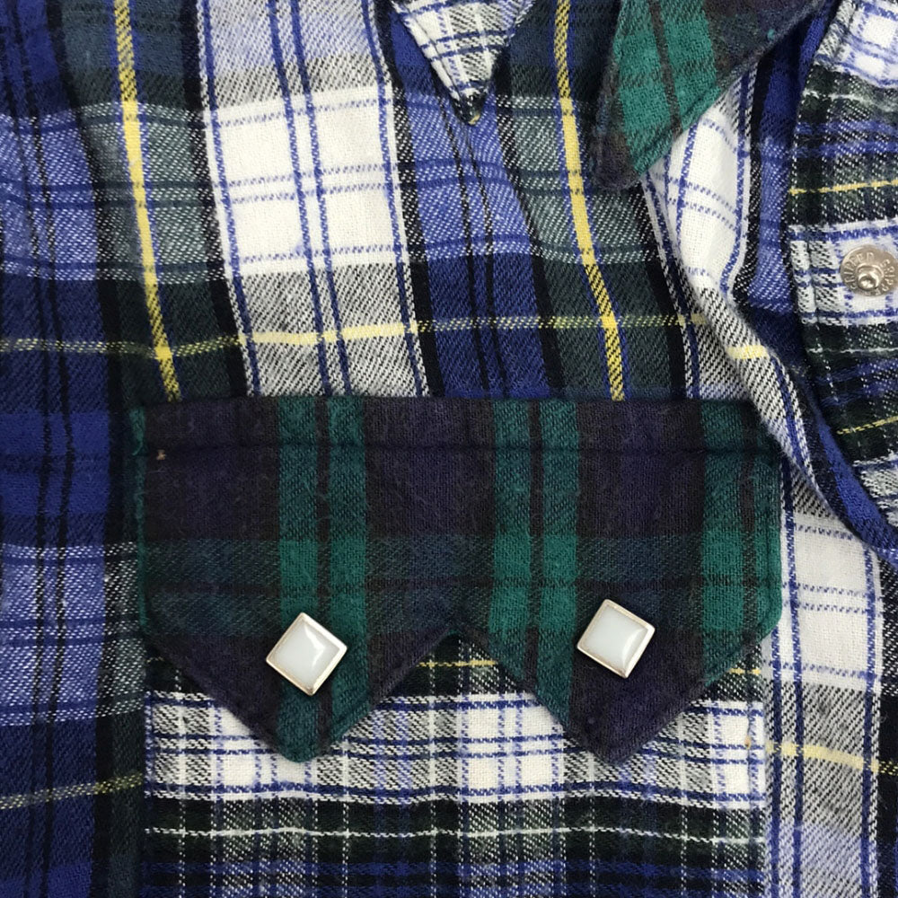 rockmount ranch wear ロックマウントランチウェア 70s レインボータグ チェック柄 長袖 ウエスタンシャツ M オールド ヴィンテージ メンズ