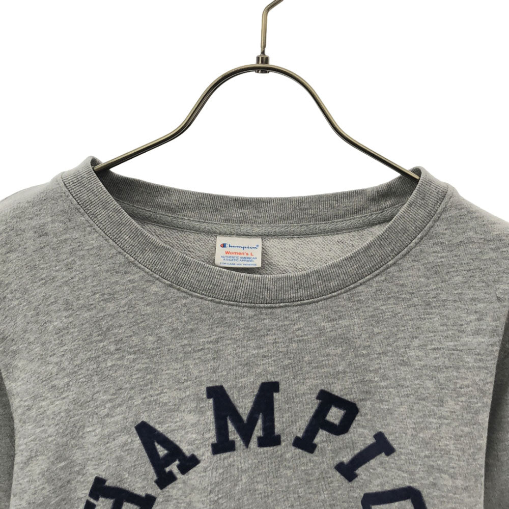 チャンピオン 長袖 スウェット トレーナー L グレー Champion レディース