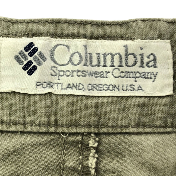 コロンビア 90s カーゴショートパンツ カーキ Columbia アウトドア オールド ヴィンテージ メンズ