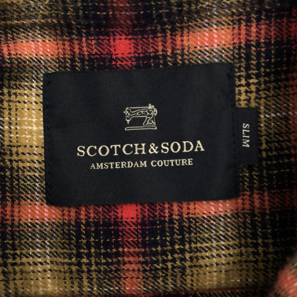 スコッチアンドソーダ チェック 長袖 シャツ S ブラウン系 SCOTCH&SODA メンズ