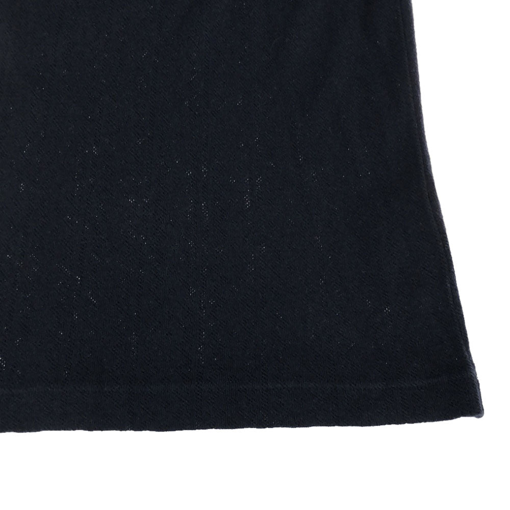 tricot COMME des GARCONS トリココムデギャルソン AD2010 日本製 TG-T023 長袖 リネンブレンド カットソー S ネイビー レディース