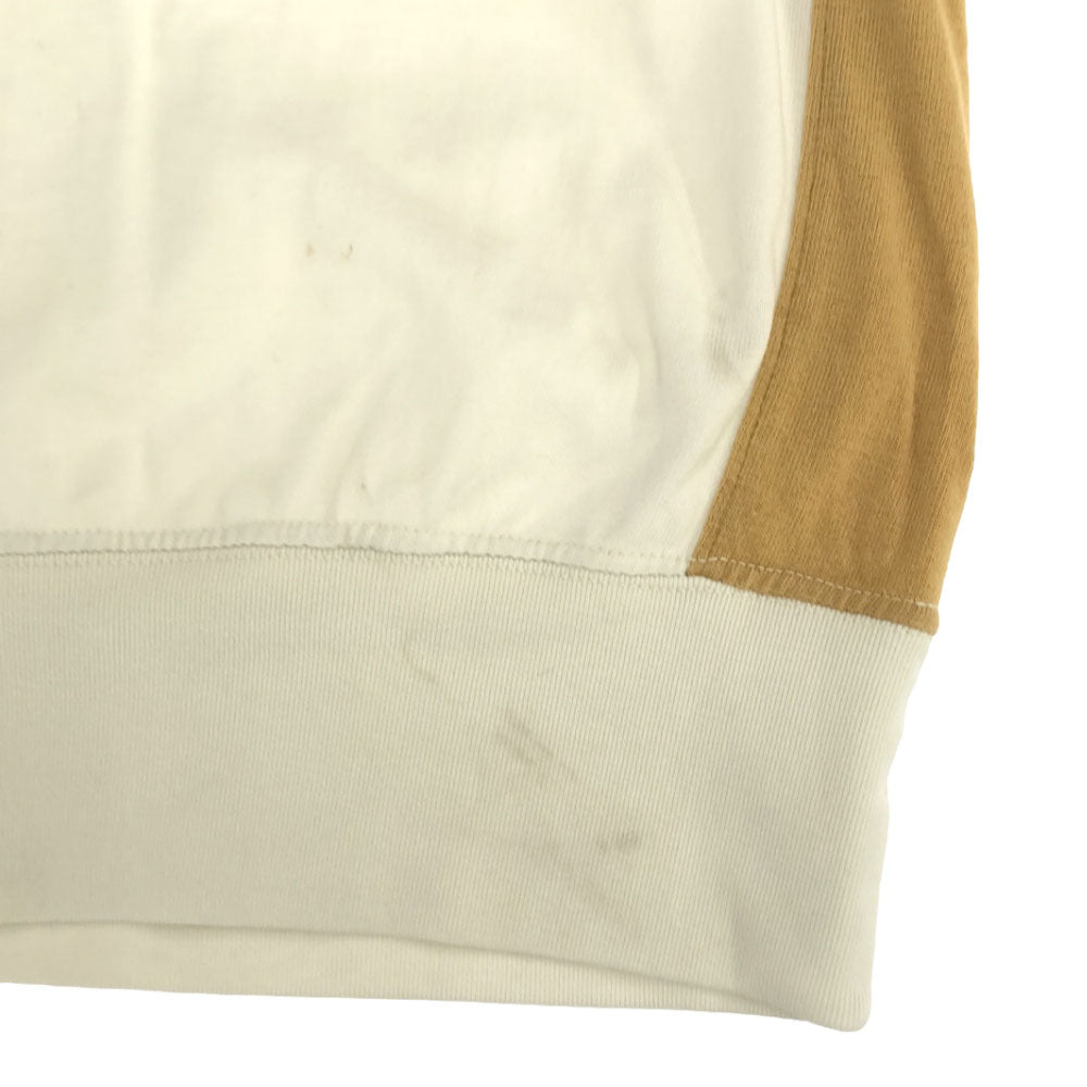 Givenchy ジバンシー 日本製 長袖 カットソー M ホワイト×ブラウン トレーナー メンズ