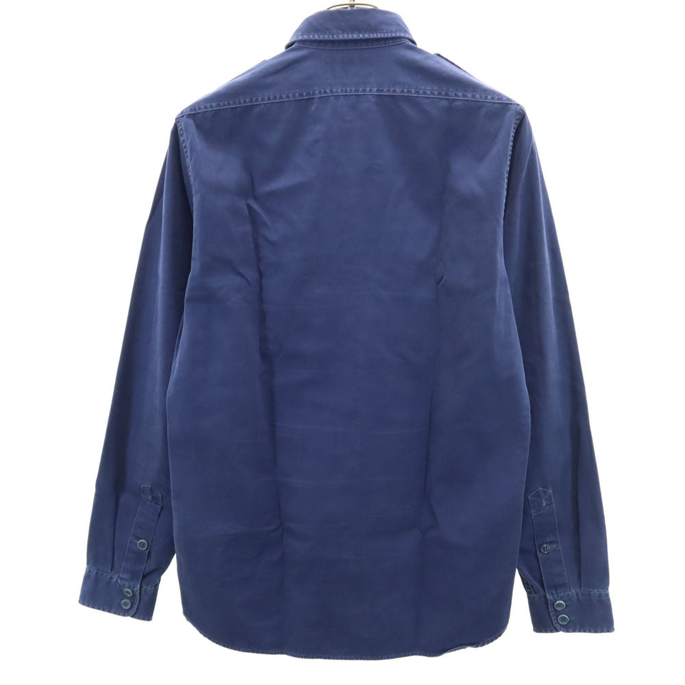 RRL 一ツ星 長袖 コットンシャツ S ネイビー ダブルアールエル RALPH LAUREN メンズ