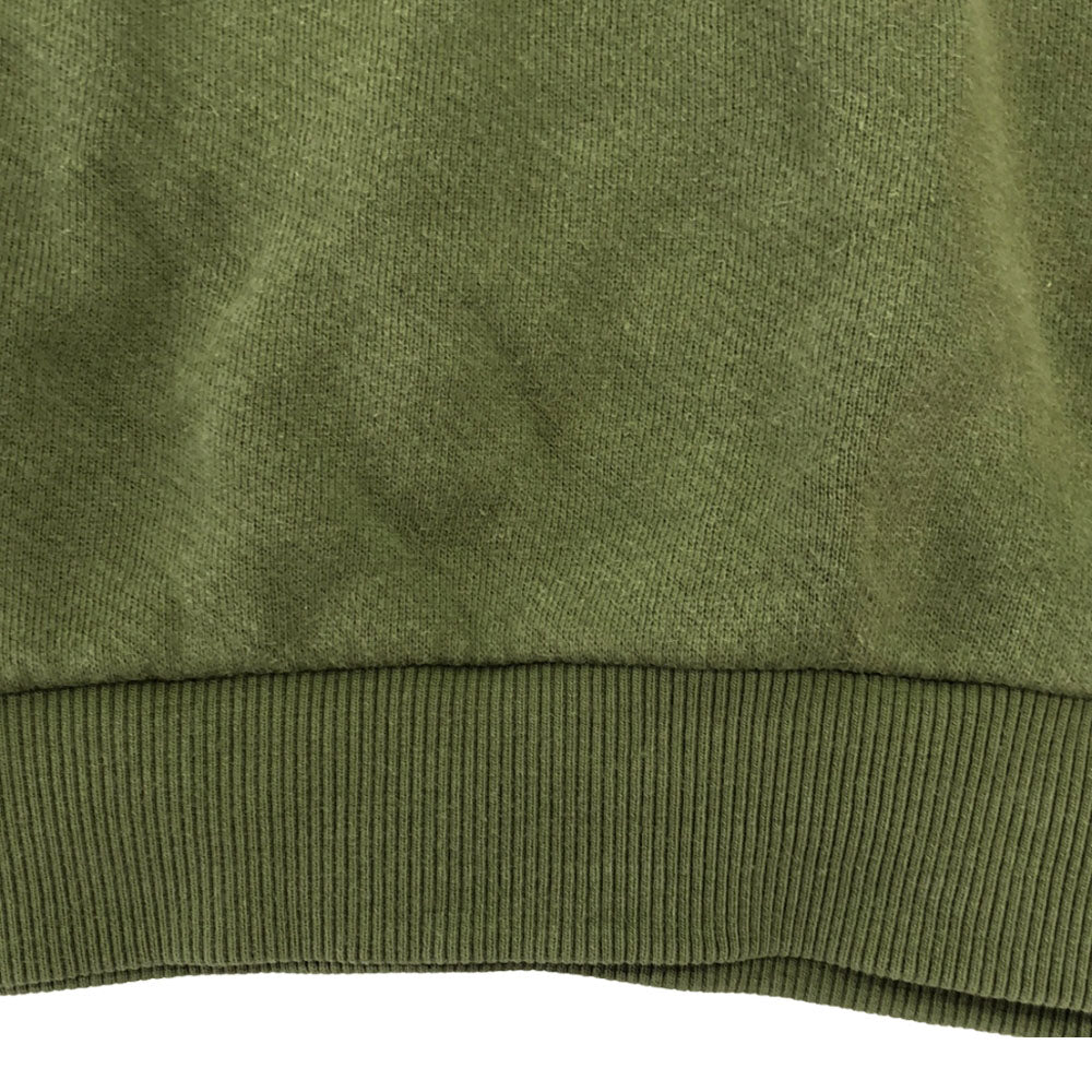 フレッドペリー アカネウツノミヤ コラボ ロゴ刺繍 長袖 スウェット トレーナー USA6 グリーン×オレンジ FRED PERRY AKANE UTSUNOMIYA レディース