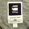 ジースターロウ ワッペン ジップアップ ブルゾン L グレー×カーキ G-STAR RAW スウェット メンズ