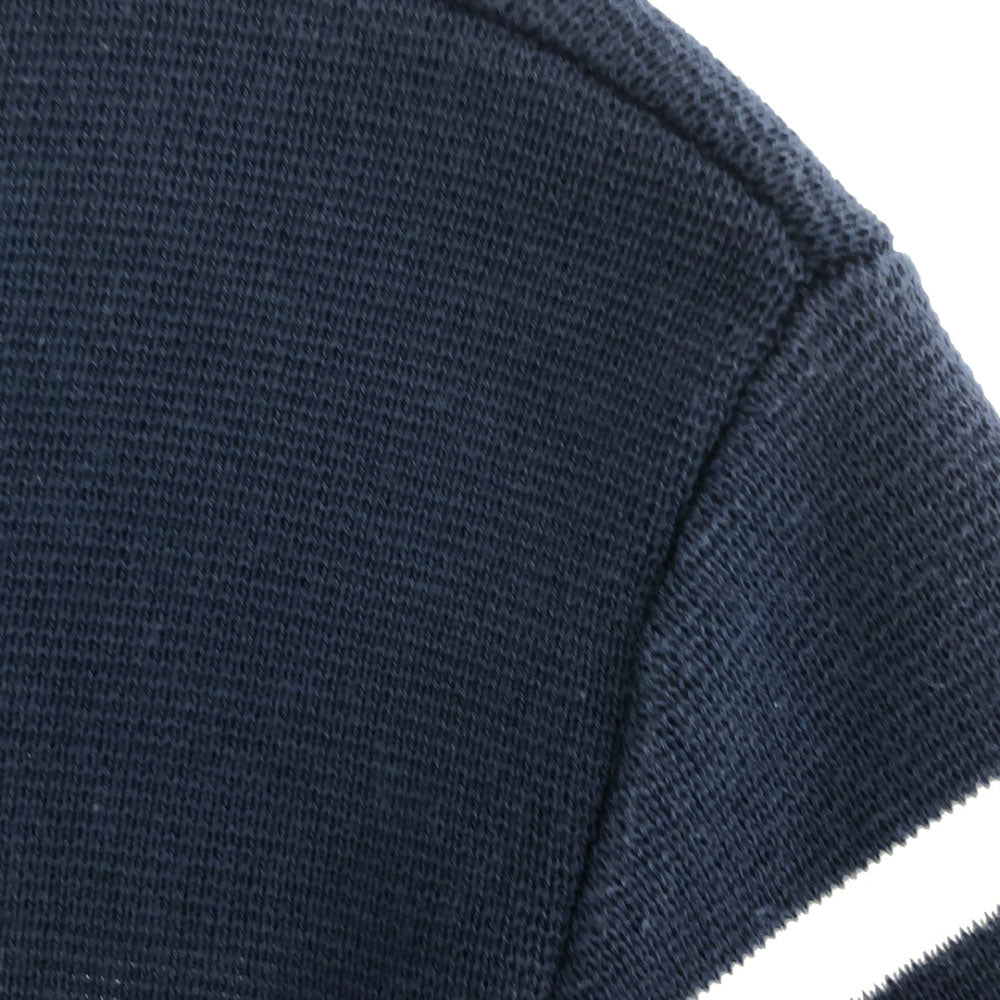 LACOSTE ラコステ ボーダー柄 長袖 コットン ニット XS ネイビー×ホワイト セーター メンズ