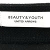 ビューティーアンドユース 日本製 長袖 ロングワンピース L ブラック BEAUTY＆YOUTH UNITED ARROWS 裾スリット レディース