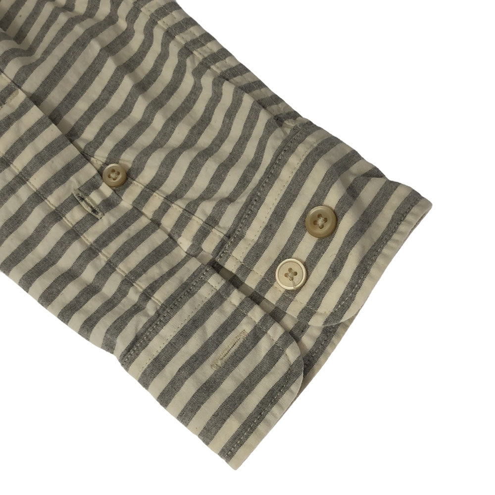 Paul Smith JEANS ポールスミス ジーンズ ボーダー チェック 長袖 コットンシャツ L ホワイト系 メンズ